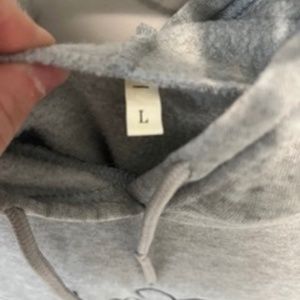 EKG Rhythm Gray Hoodie Size L